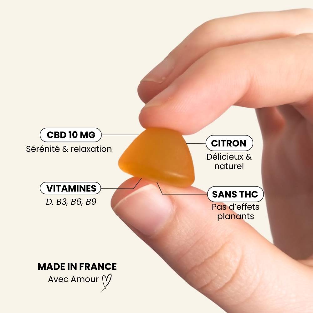 Confezione di caramelle gommose vitaminiche al CBD da 1200 mg